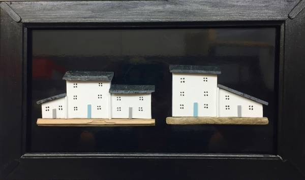 - a , Sculpture wood by Keith Boulton, measuring 20 x 38 cm (H x W) framed at 28 x 46 cm £115